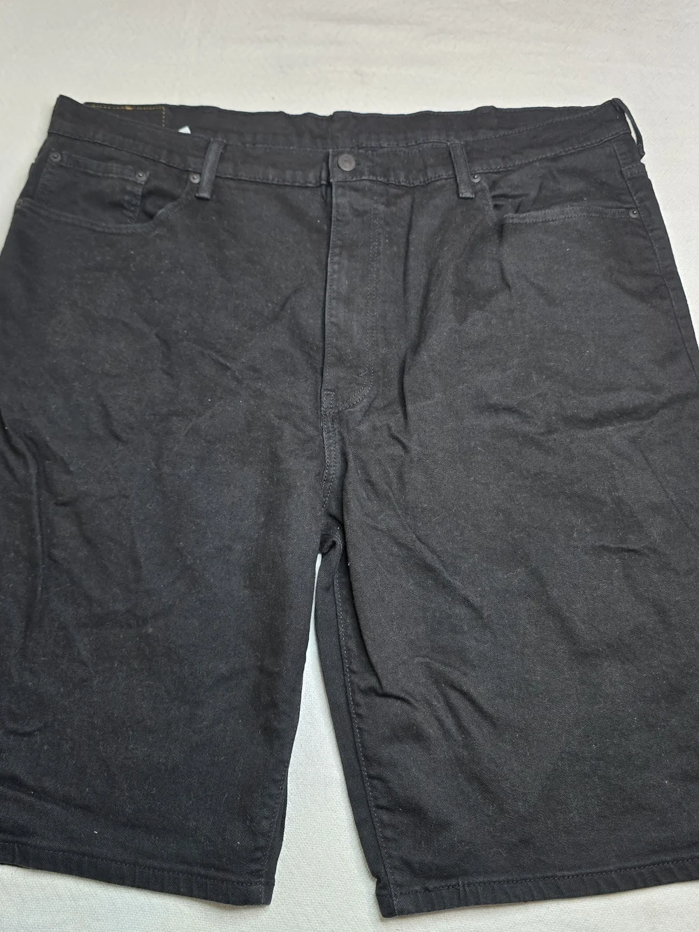Levi's 569 Black Denim Shorts Men's Size 44 Loose Straight